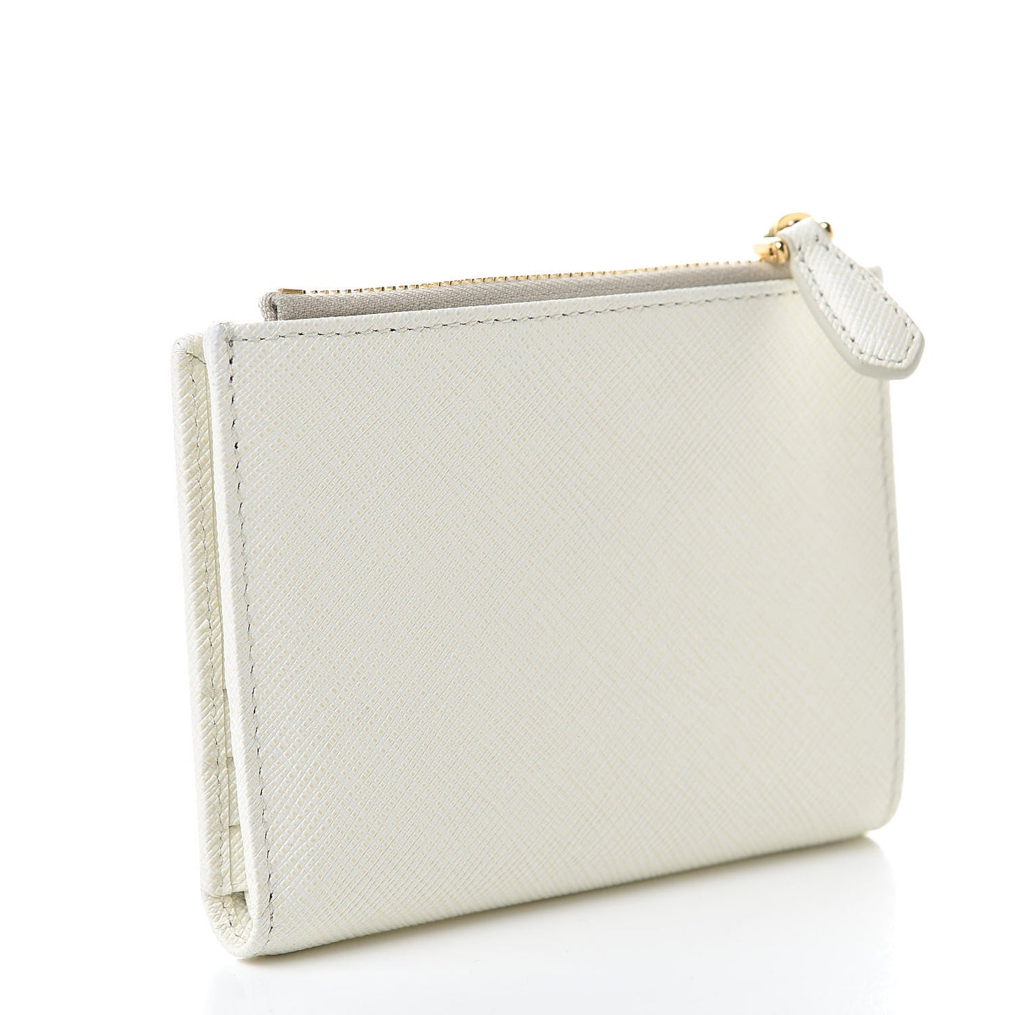 Saffiano Metal Wallet Bianco