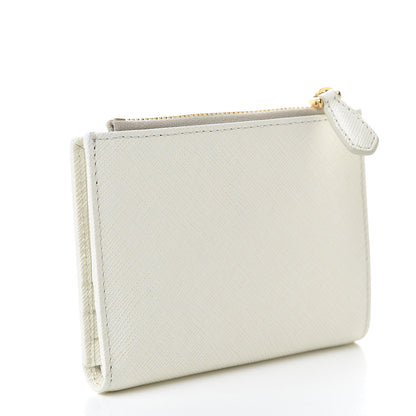 Prada Saffiano Metal Wallet Bianco 3 of 13