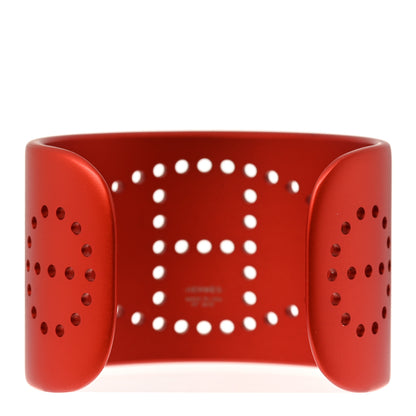 Hermes Aluminium Evelyne Sunset Cuff Bracelet T2 Orange Tropique 3 of 5