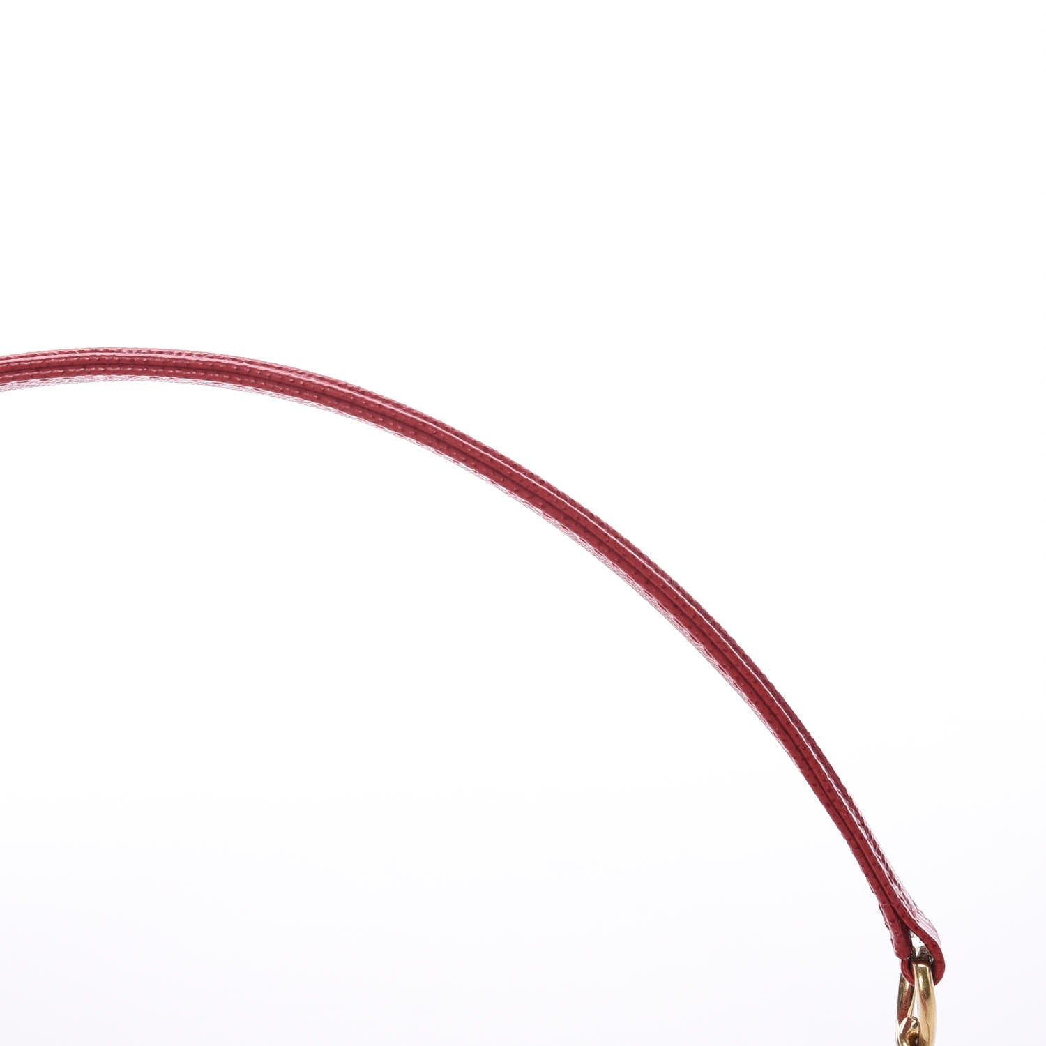 Prada Saffiano Lux Monochrome Chain Wallet Fuoco 11 of 11