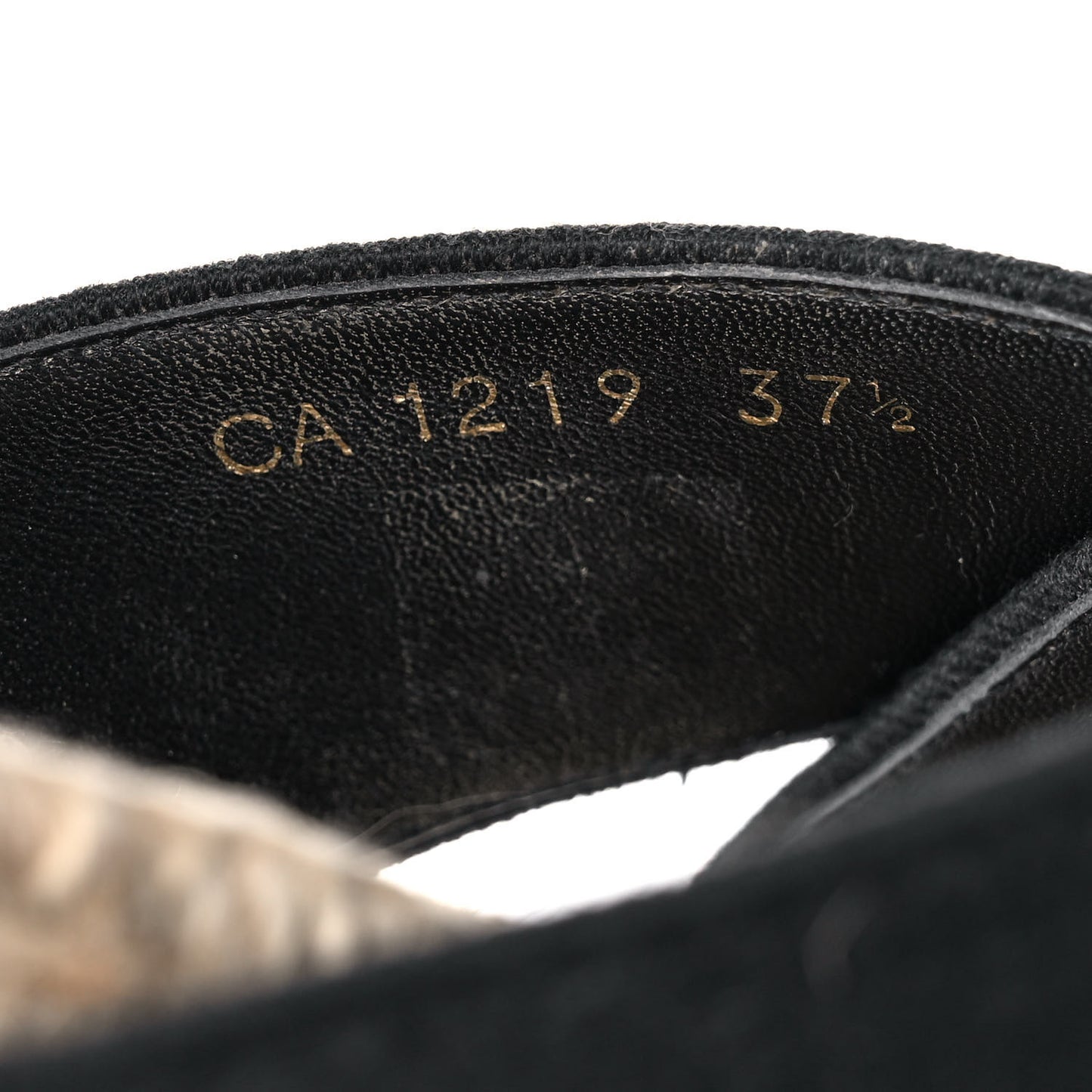 Canvas Embroidered Granville Espadrille Crisscross Flat Slide Sandals 37.5 Black