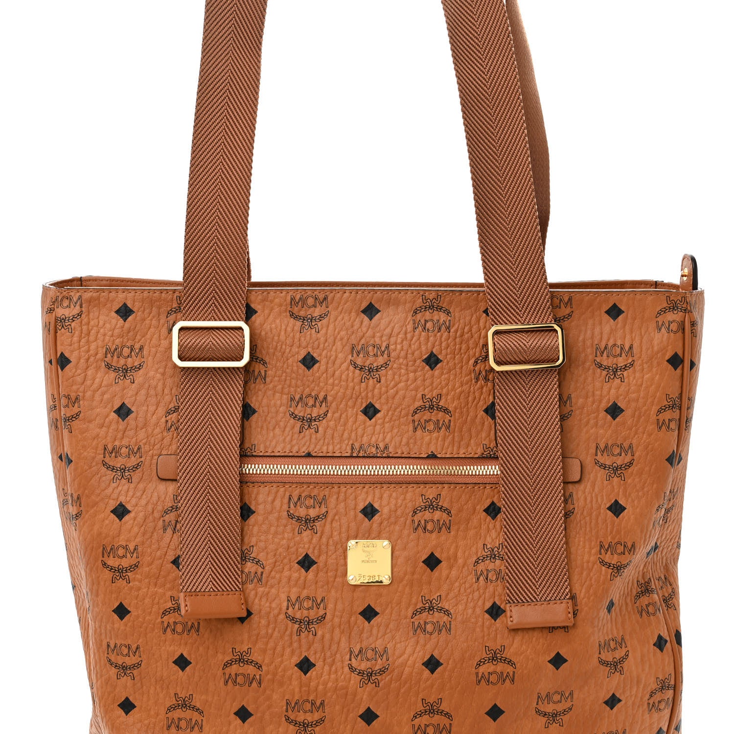 MCM Visetos Klassik Tote Cognac 7 of 9