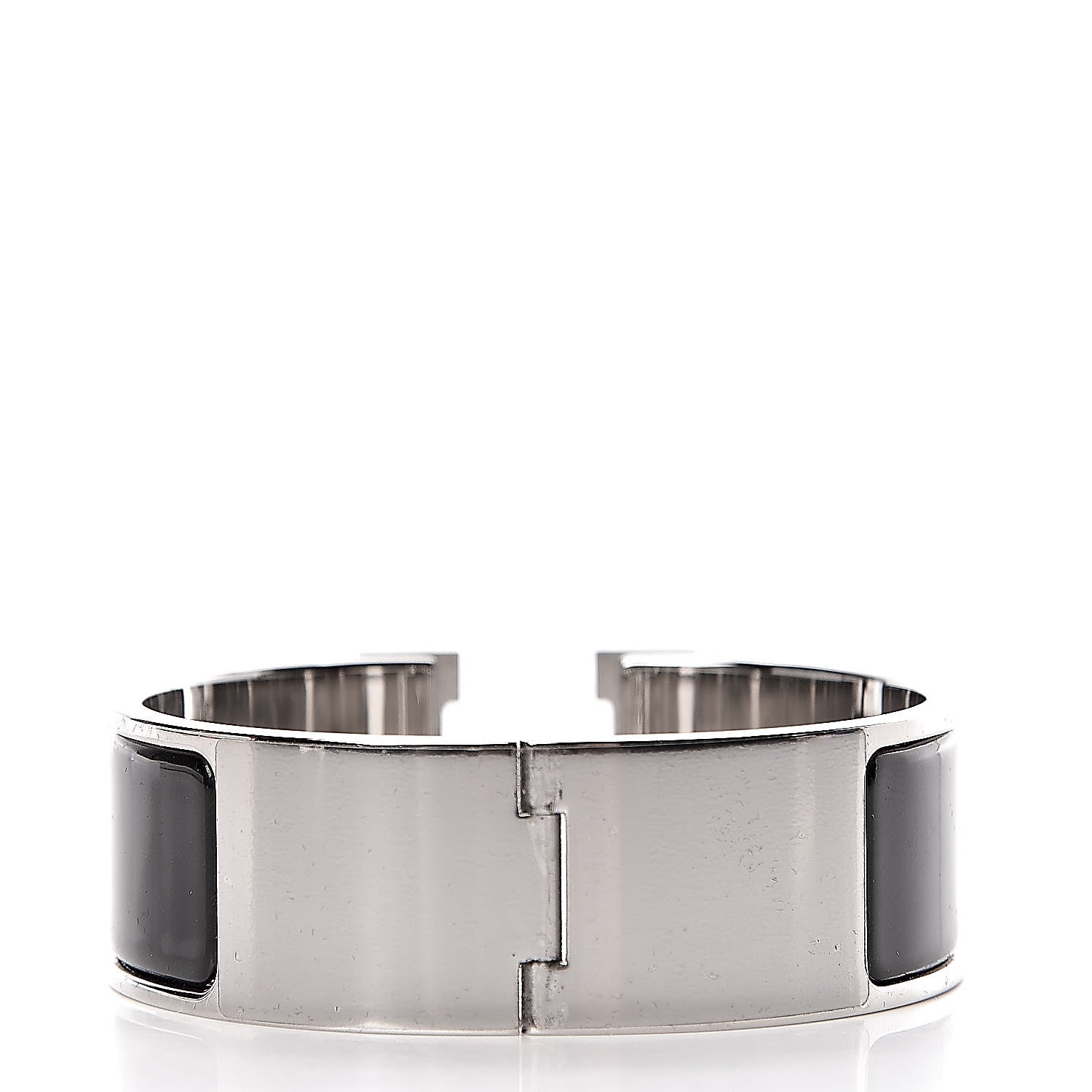 Hermes Enamel Wide Clic Clac H Bracelet PM Black 3 of 6