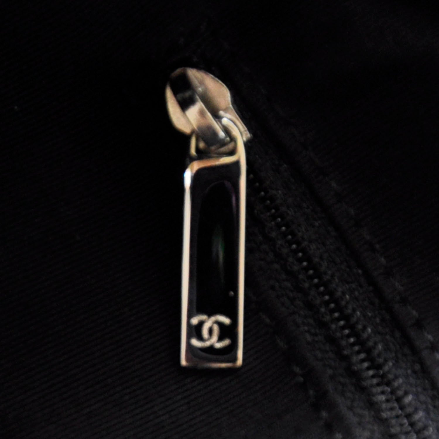 Chanel Vinyl Stretch Spirit Large Cabas Tote Black 11 of 11