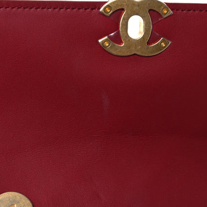 Chanel Calfskin Stitched Flap Red 10 of 14