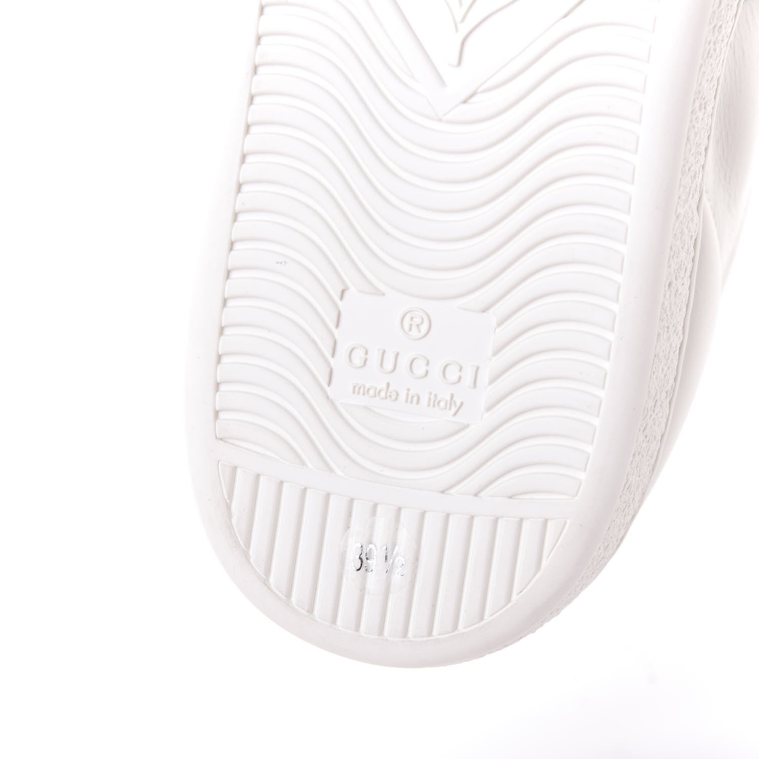 Gucci Calfskin Ayers Blind For Love Embroidered Womens Ace Sneakers 39.5 White 8 of 11
