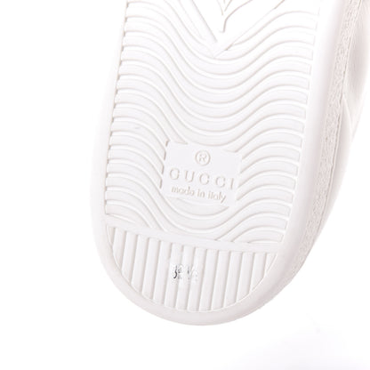 Gucci Calfskin Ayers Blind For Love Embroidered Womens Ace Sneakers 39.5 White 8 of 11