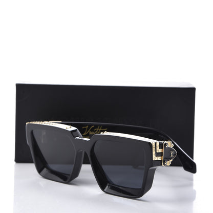 Louis Vuitton Acetate 1.1 Millionaires Sunglasses Z1165W Black 9 of 9