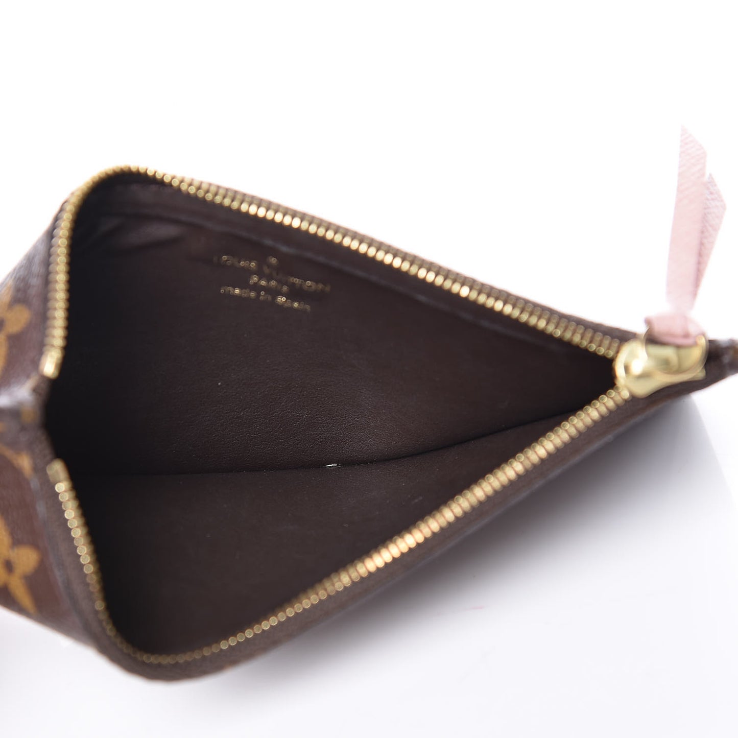 Monogram Josephine Wallet Zippered Insert Rose Ballerine