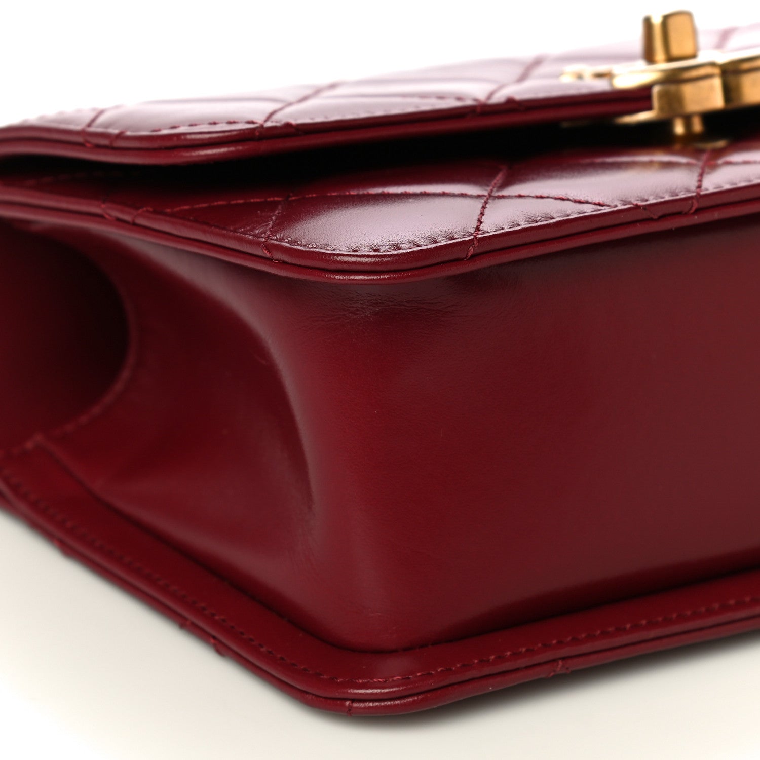 Chanel Calfskin Quilted Mini Perfect Fit Flap Burgundy 8 of 15