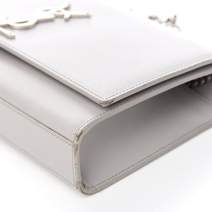 Saint Laurent Grain De Poudre Medium Classic Monogram Kate Satchel Souris 8 of 14