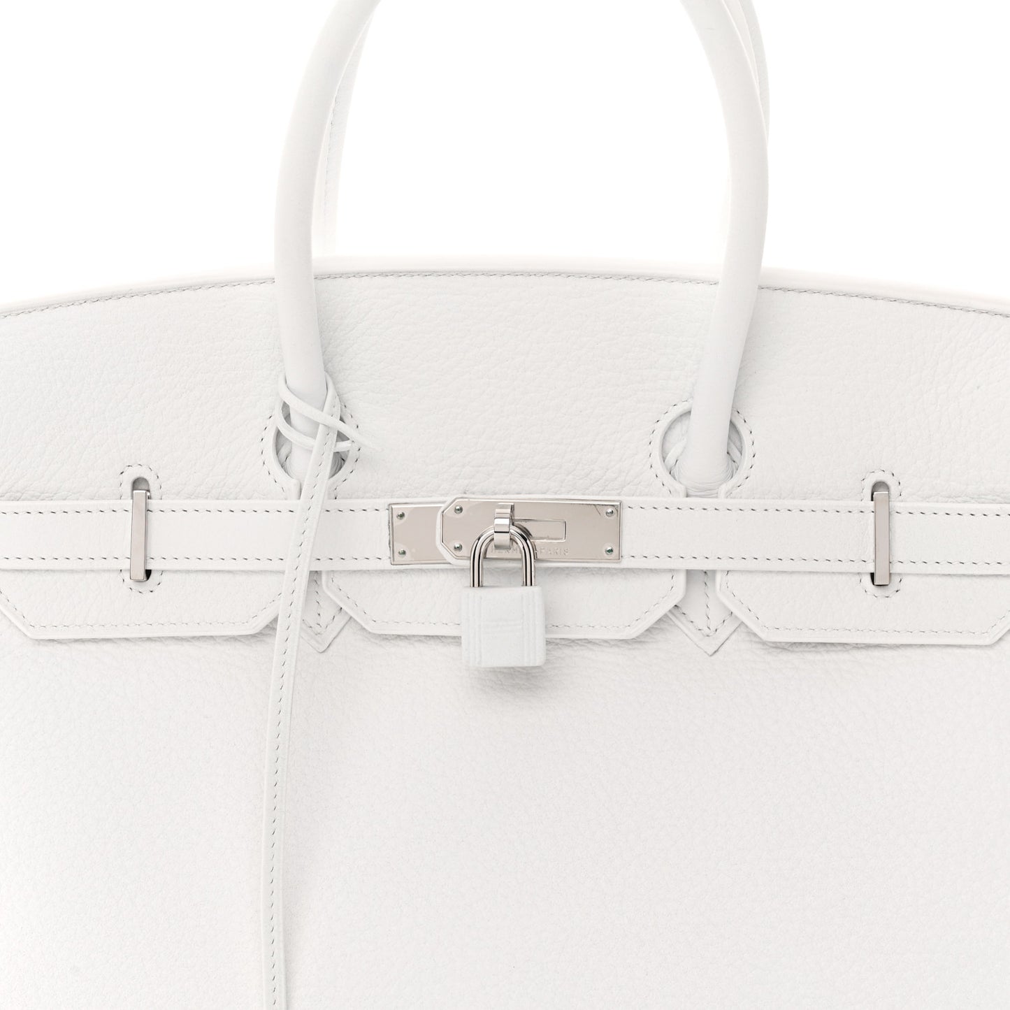 Taurillon Clemence Birkin 35 White