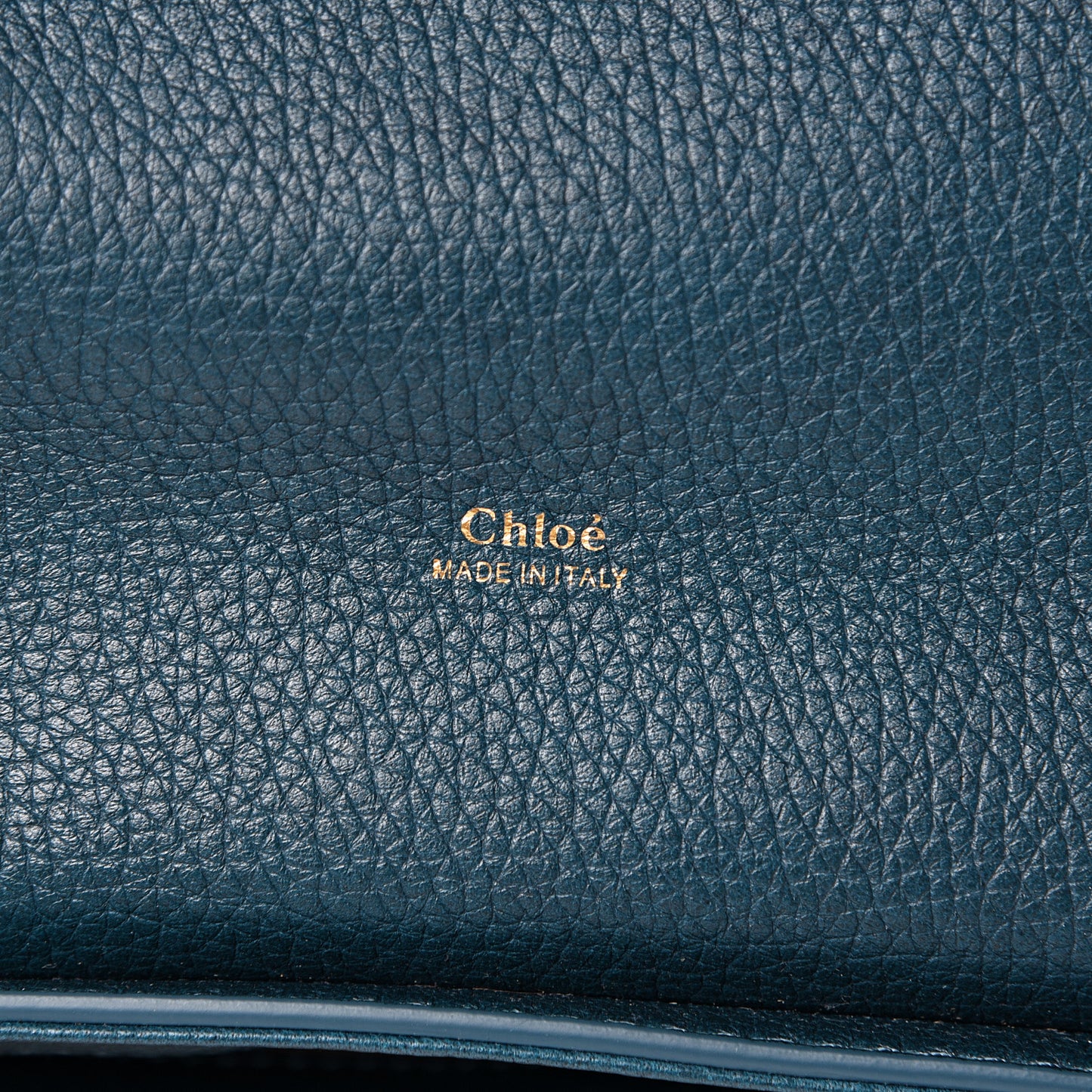 Grained Calfskin Medium Aby Day Shoulder Bag Navy Ink
