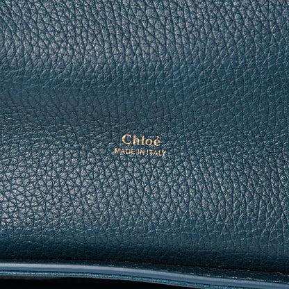 Chloe Grained Calfskin Medium Aby Day Shoulder Bag Navy Ink 5 of 11