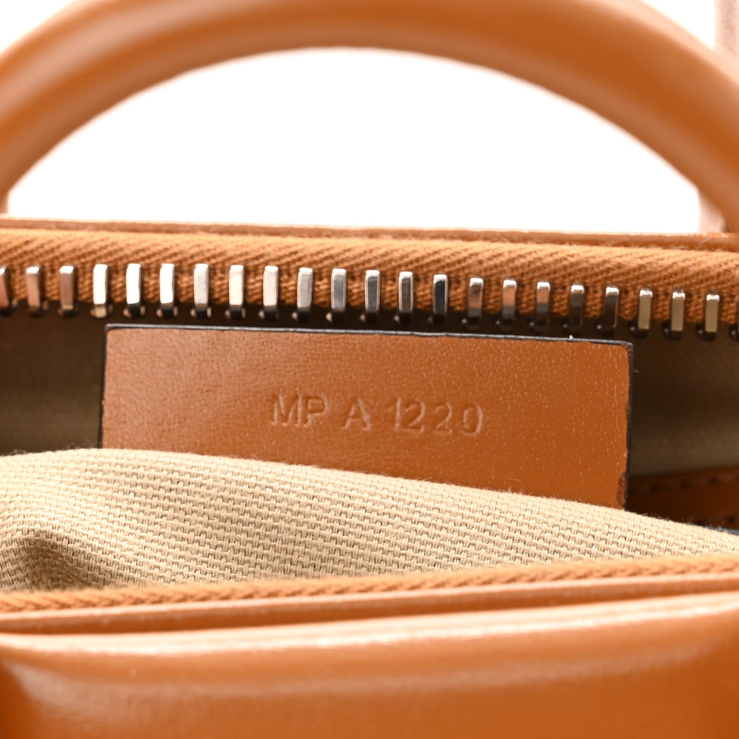 Shiny Lord Calfskin Mini Antigona Camel