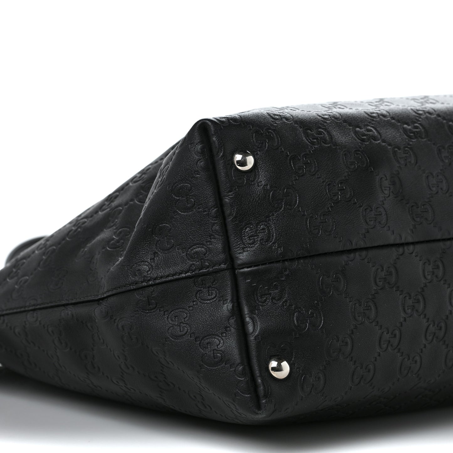 Calfskin Medium Icon Bit Tote Black