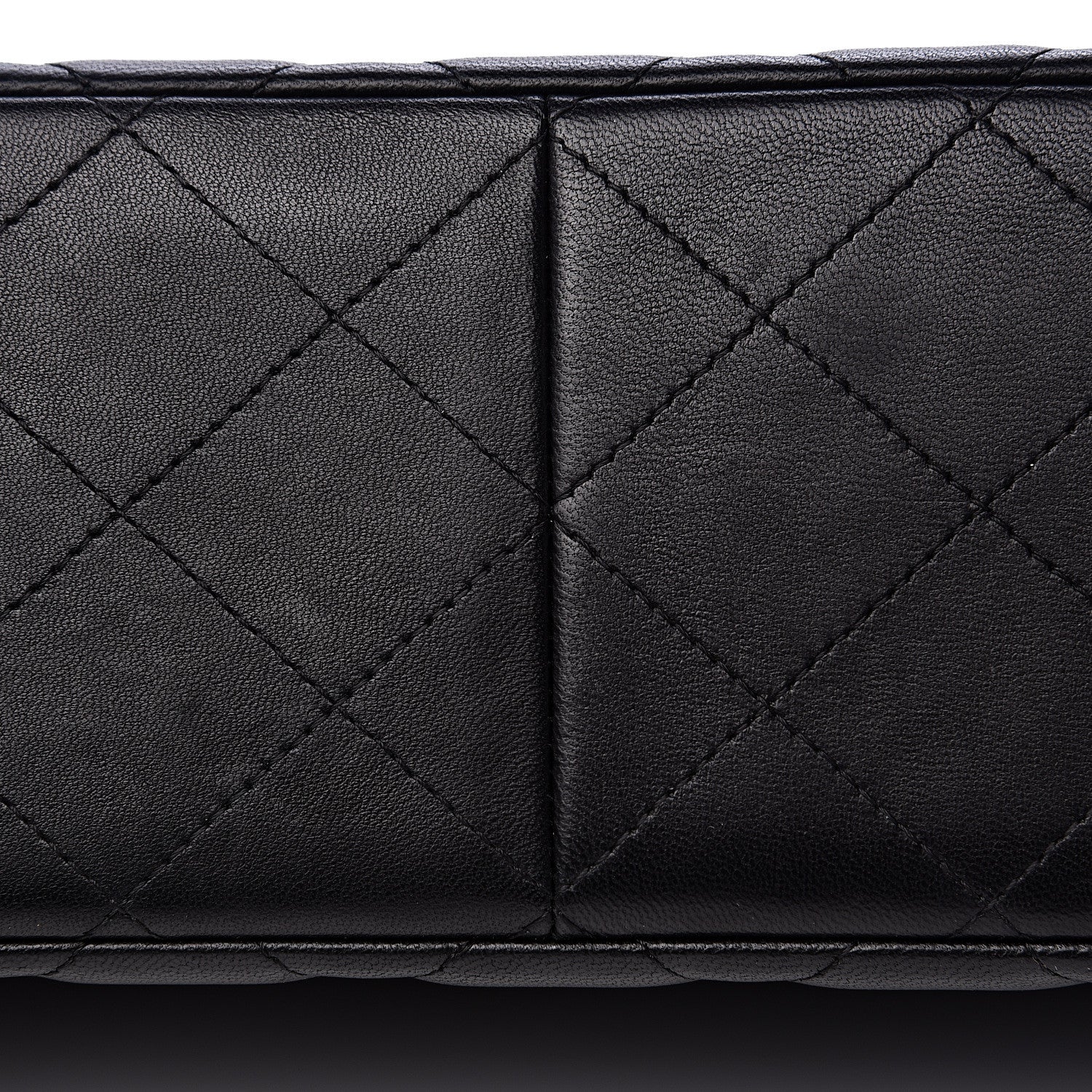 Chanel Lambskin Quilted Jumbo Double Flap Black 13 of 16
