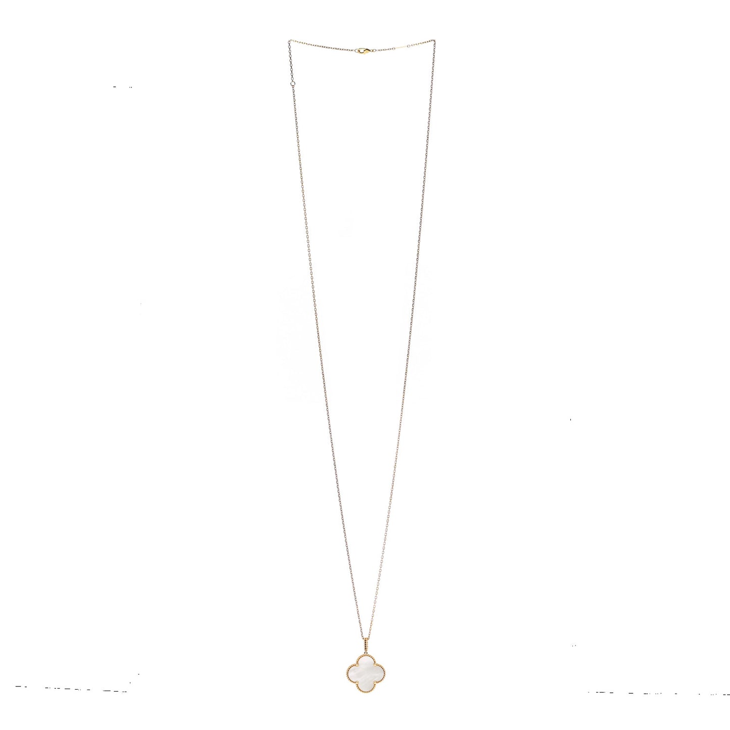 18K Yellow Gold Mother of Pearl Magic Alhambra Long Necklace