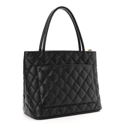 Chanel Caviar Quilted Medallion Tote Black 3 of 11