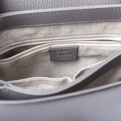 Gucci Dollar Calfskin Interlocking G Top Handle Shoulder Bag Loess 7 of 10
