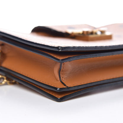 MCM Visetos Small Crossbody Bag Cognac 5 of 9