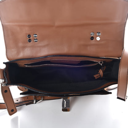 Proenza Schouler Lambskin Lizard Snakeskin Suede Tiny PS1 Exotic Stripe Mix Satchel Dune 5 of 9