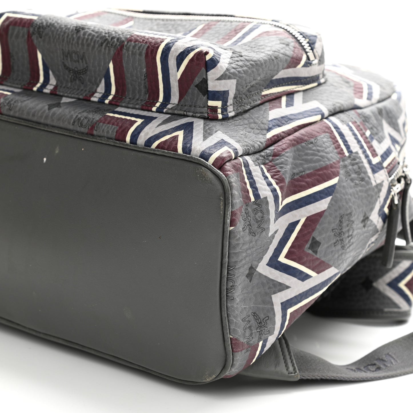 Visetos Chevron Stripe Medium Backpack Phantom Grey Multicolor