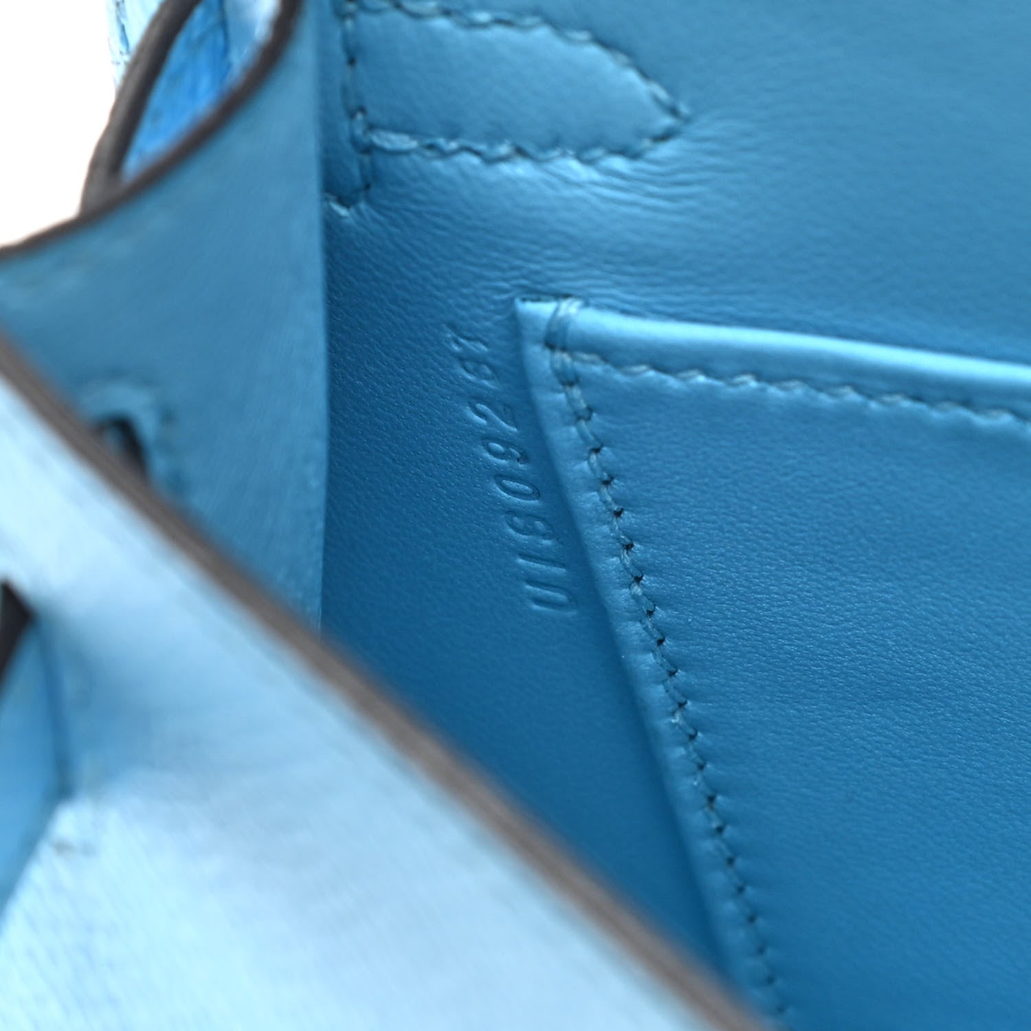 Hermes Epsom Mini Kelly Sellier 20 Celeste 7 of 12