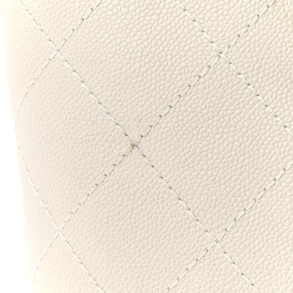 Chanel Grained Calfskin Shopping Fever Tote White 13 of 13