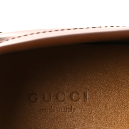 Gucci Millennial Ribot Cut Out Interlocking G Loafers 37.5 Cuir 9 of 11
