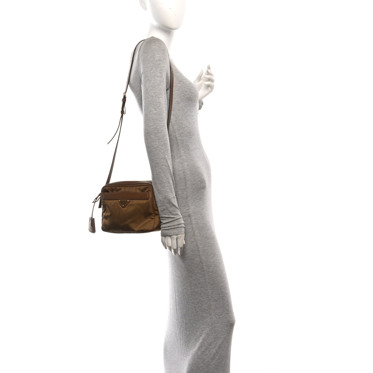 Tessuto Nylon Saffiano Re-Edition 1978 Messenger Bag Sughero