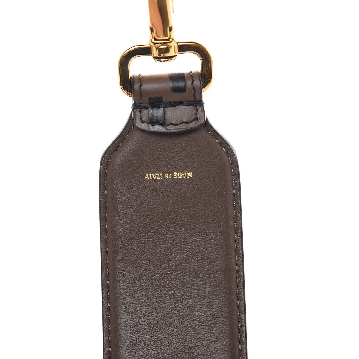 Fendi Calfskin FF 1974 Embossed Mini Strap You Maya Black 5 of 5