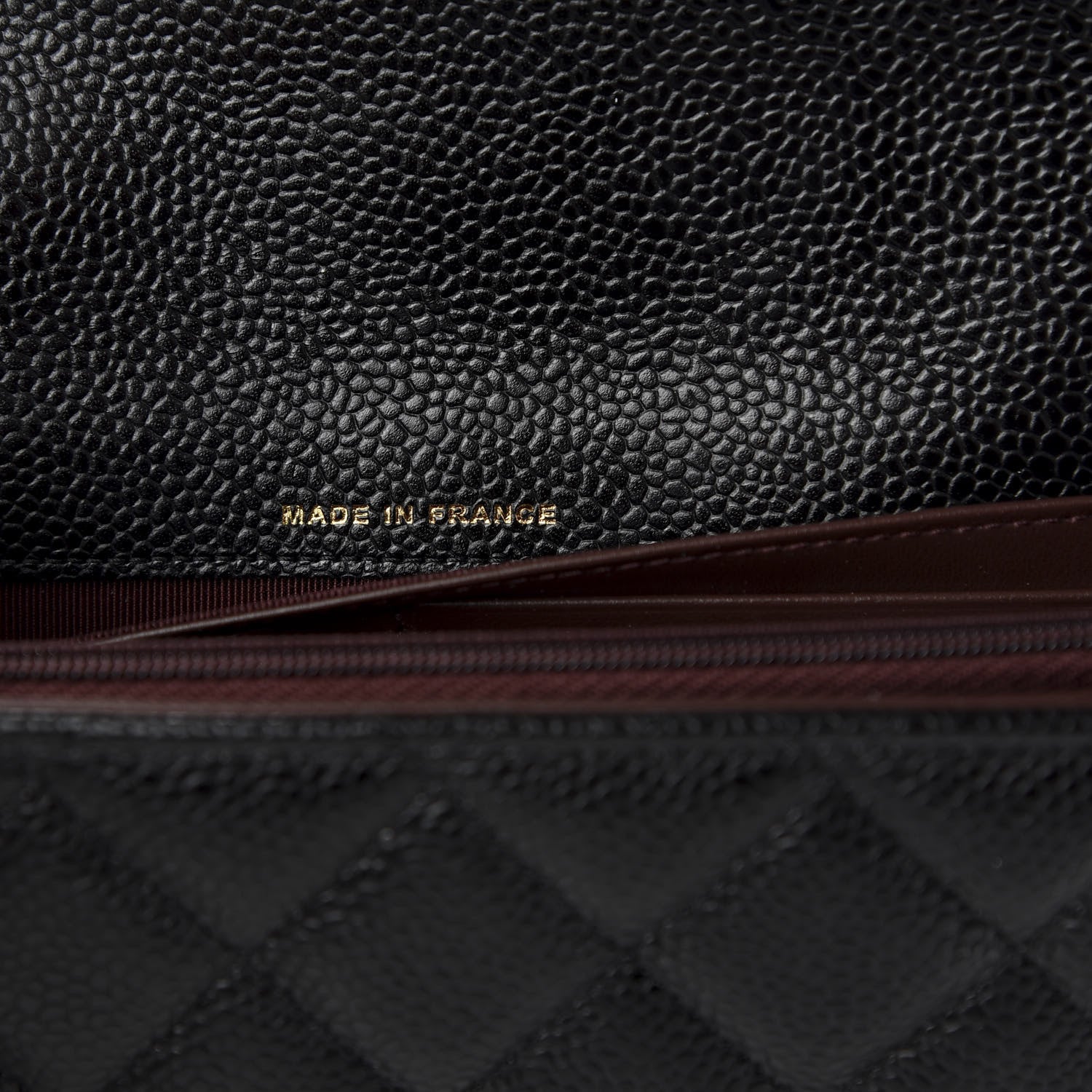 Chanel Caviar Quilted Large Gusset Flap Wallet Black 7 of 9