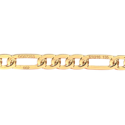 Gucci Aviator Charm Chain Sunglasses GG0725S Gold 6 of 7