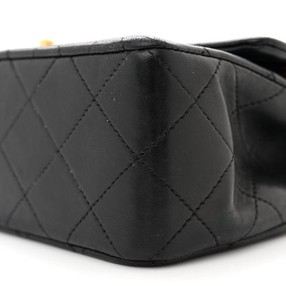 Chanel Lambskin Quilted Small Double Flap Black 10 of 14