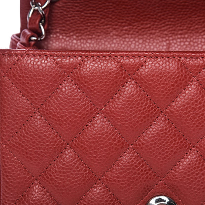 Chanel Caviar Quilted Mini Square Flap Red 9 of 12