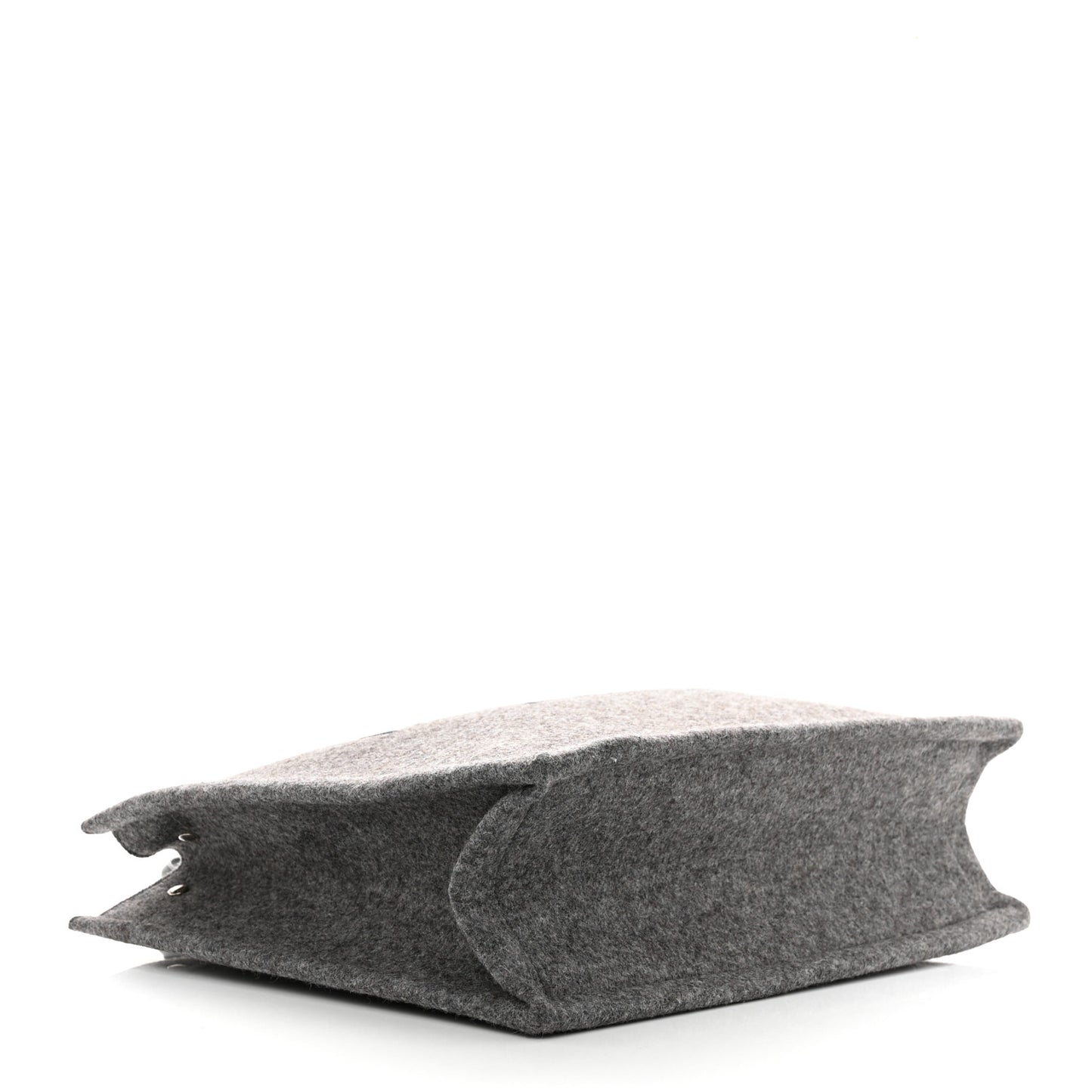 Wool Calfskin Rive Gauche Tote Grey