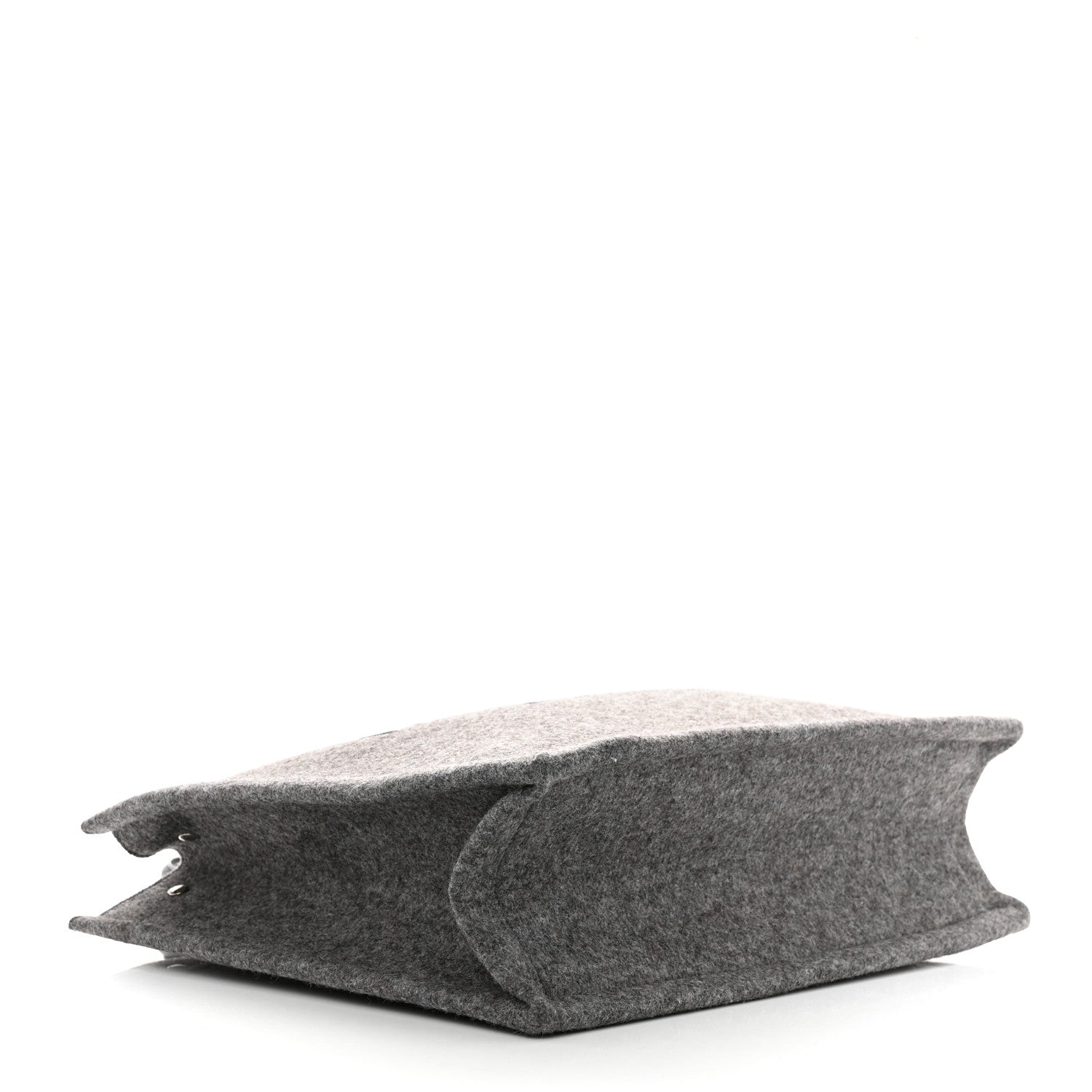 Saint Laurent Wool Calfskin Rive Gauche Tote Grey 4 of 10