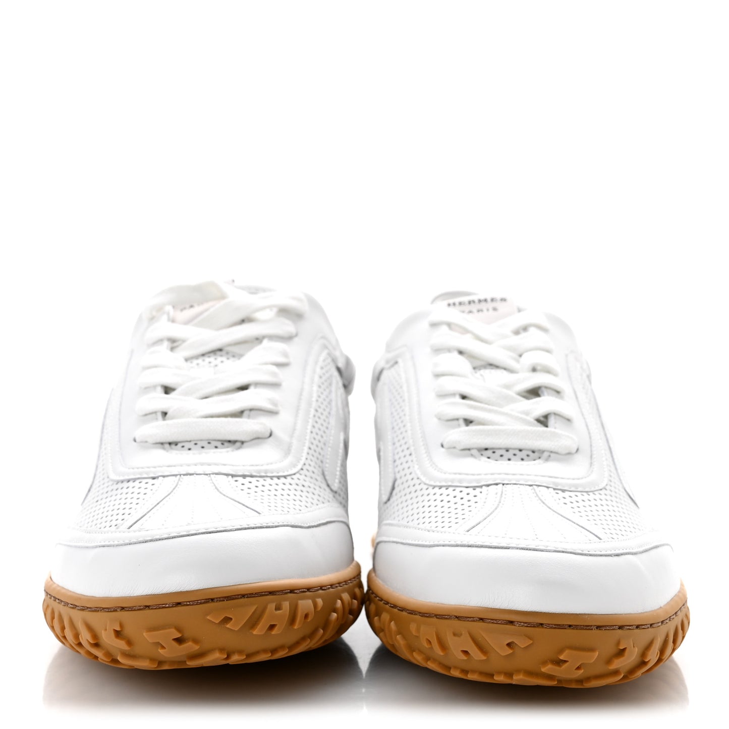 Perforated Nappa Jet Sneakers 41 White
