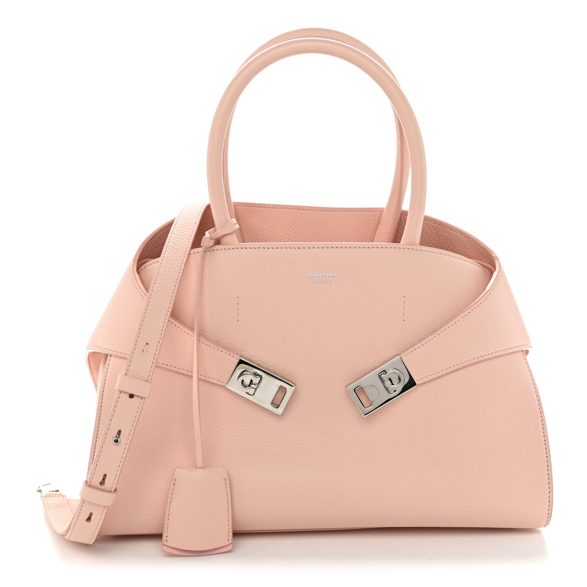 Salvatore Ferragamo Calfskin Medium Hug Bag Pink 1 of 9