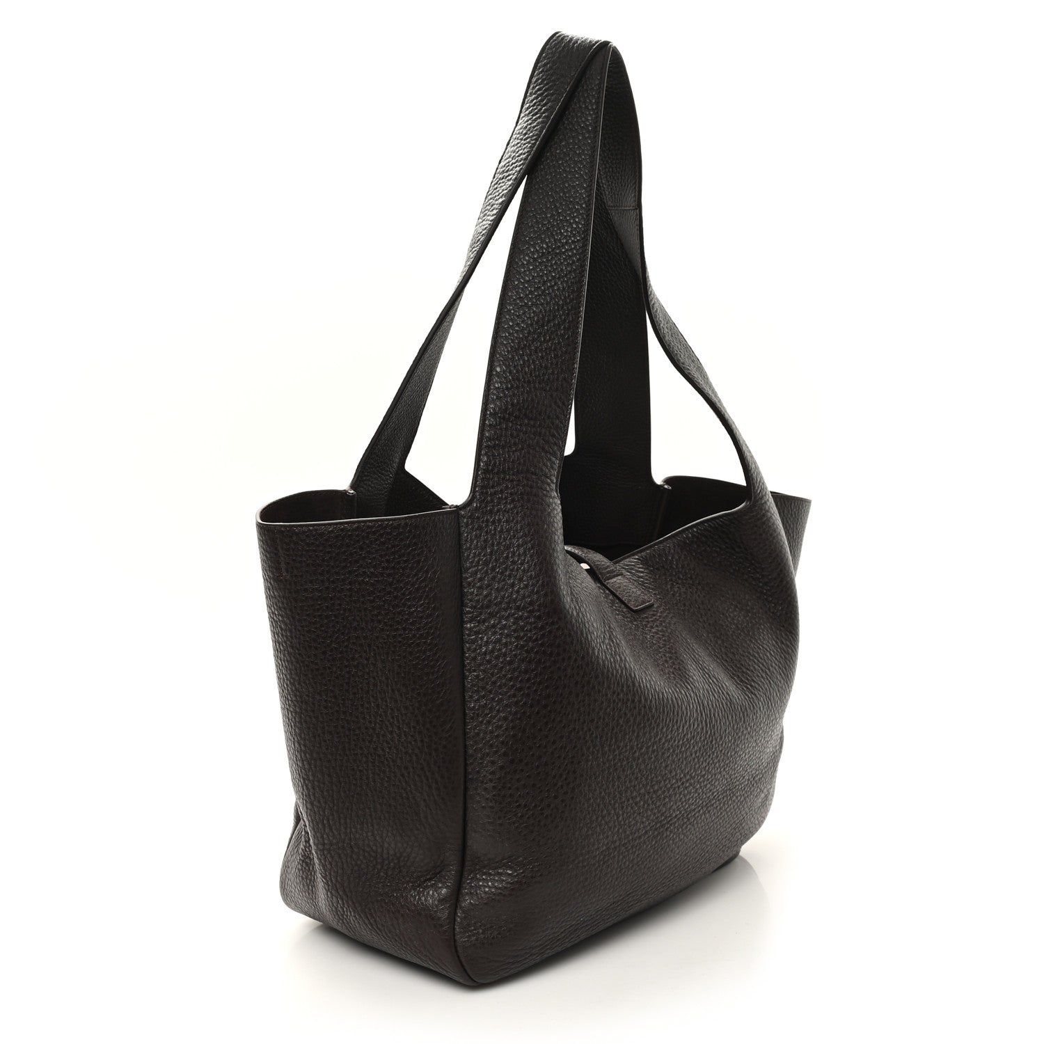 Saint Laurent Grained Deerskin Bea Tote Sweet Sweet Chocolate 3 of 11