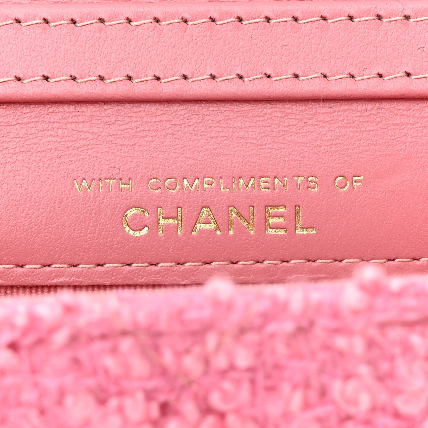 Chanel Tweed Quilted Flap Chain Waist Bag Pink 7 of 13