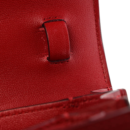 Celine Smooth Calfskin Small Classic Box Flap Bag Red 12 of 12