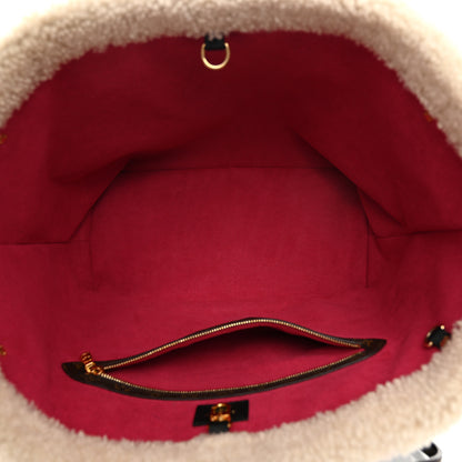 Louis Vuitton Calfskin Monogram Teddy Neverfull MM Black 5 of 11