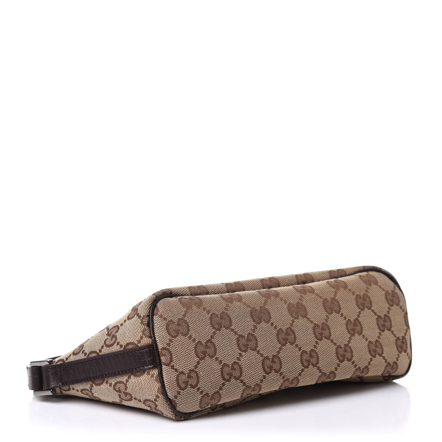 Gucci Monogram Web Boat Pochette Brown 4 of 10