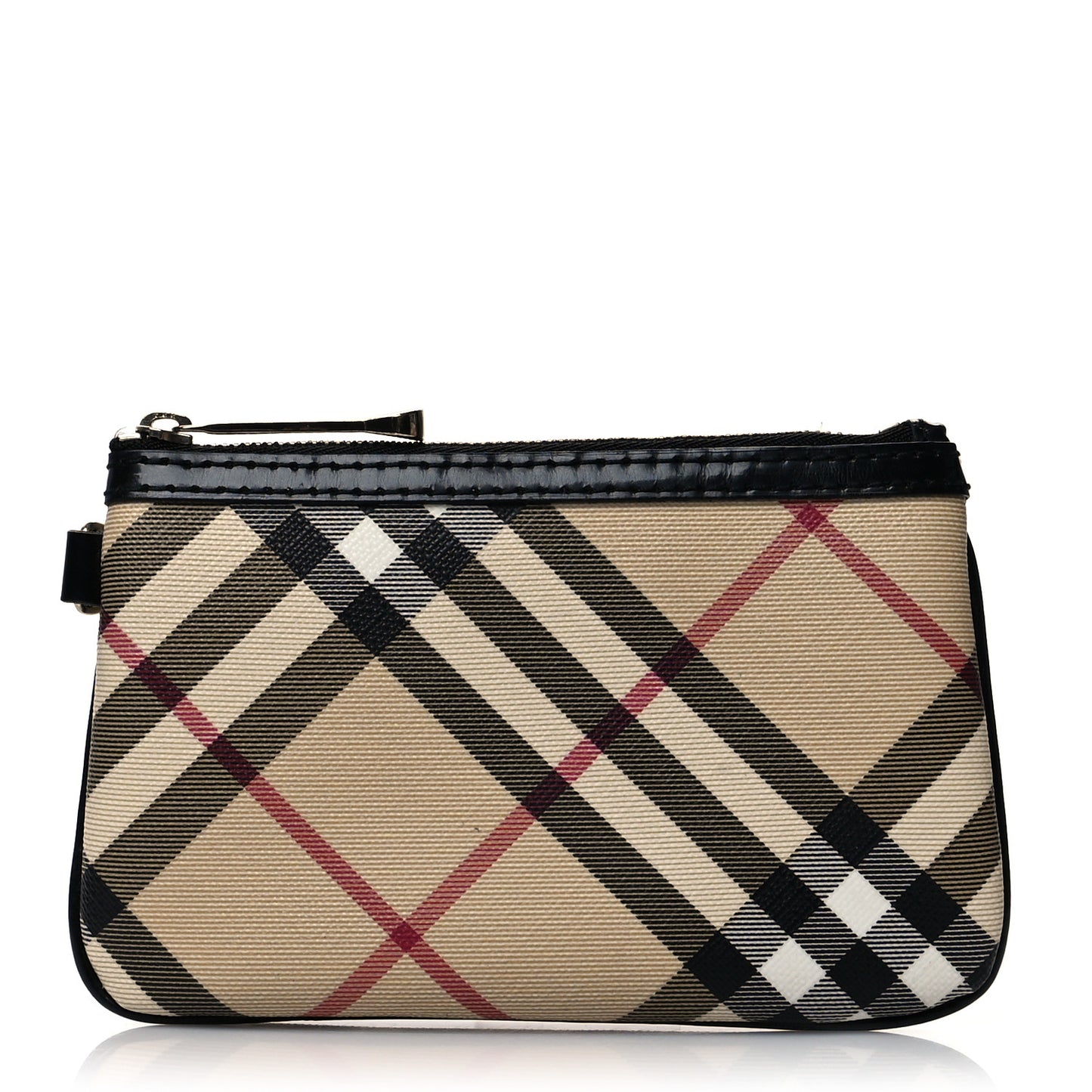 Nova Check Wristlet Pouch Black