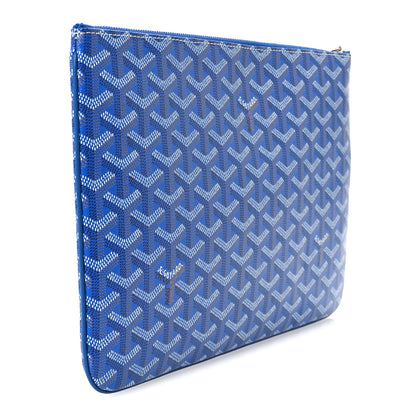 Goyard Goyardine Senat Pochette MM Sky Blue 3 of 9