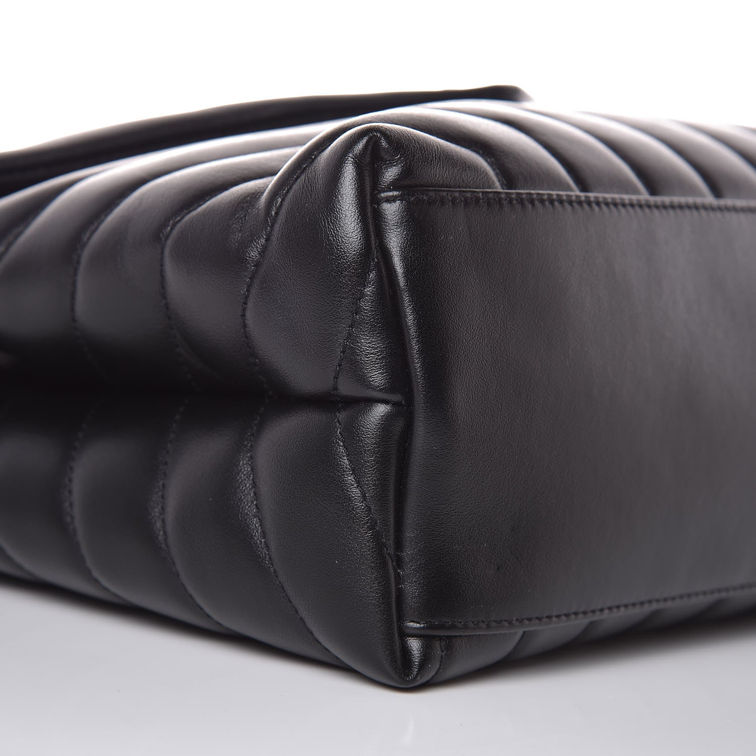 Saint Laurent Calfskin Y Quilted Monogram Medium Loulou Chain Satchel Black 8 of 9