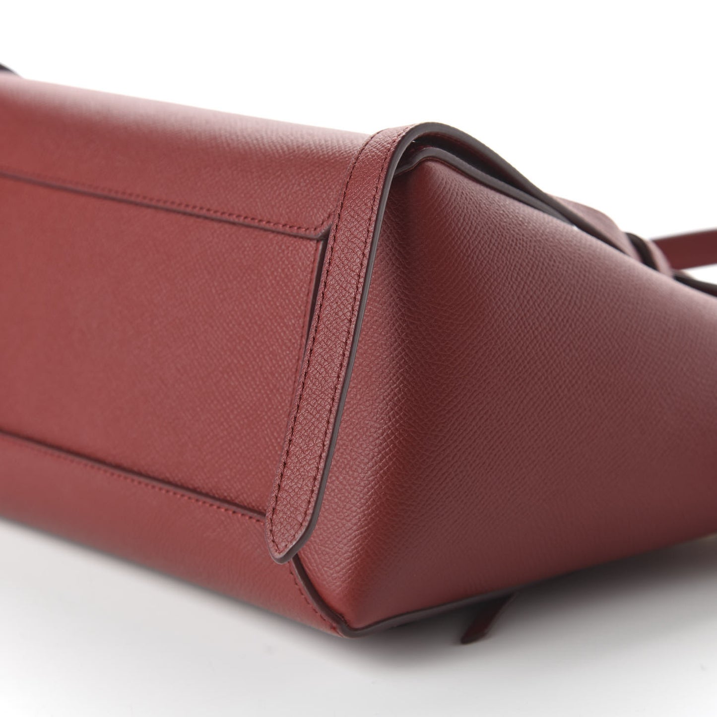 Baby Grained Calfskin Micro Belt Bag Ruby
