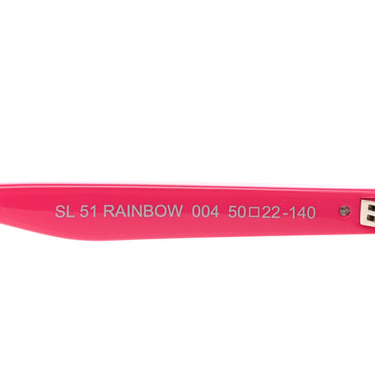 Saint Laurent Acetate Rainbow Sunglasses SL 51 Pink 5 of 8